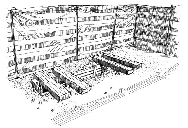 Trench latrines: Rod Shaw