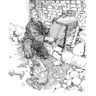Renovating a compost latrine (Artist: Shaw, Rod)