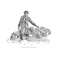Man with dead bodies (Artist: Shaw, Rod)