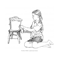 Drawing water from a bucket with tap 1 (Artist: Shaw, Rod)